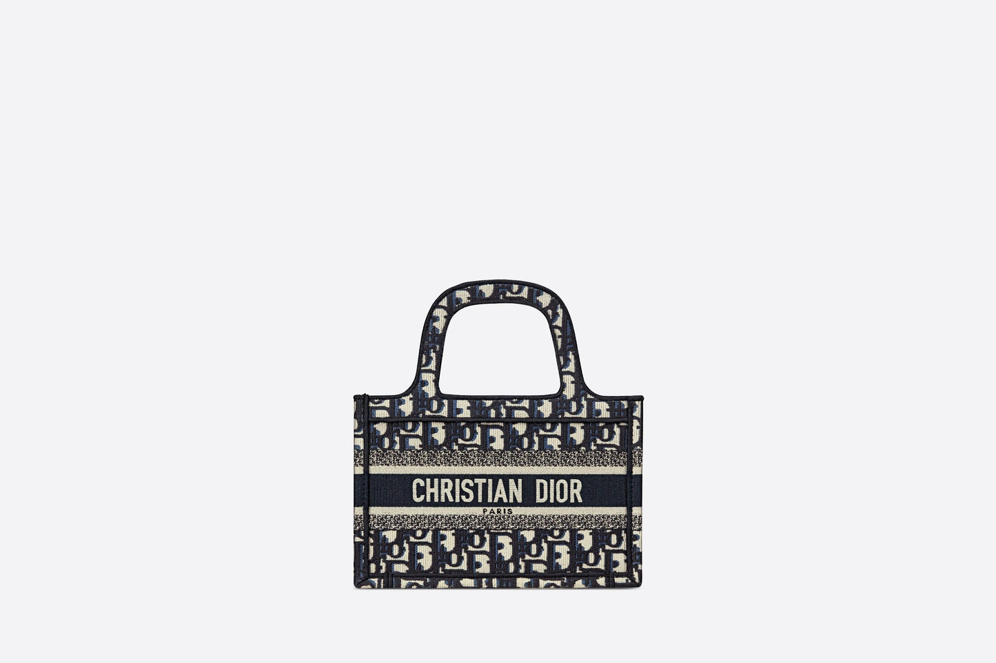 【ディオール】◆大人気 BOOK TOTE 定番柄刺繍 トートバッグ-3 sizes